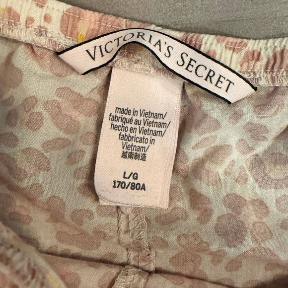 VICTORIA SECRET Pink Leopard Print SHORT Shorts LARGE - Picture 3 of 3